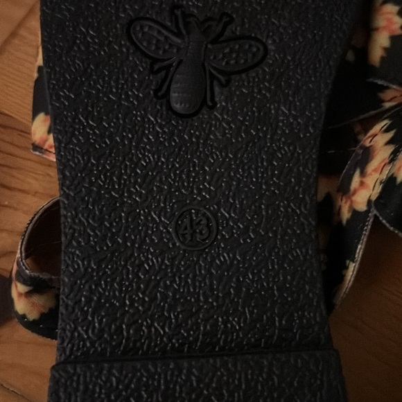 Women's Sunflower Print Slide Sandals, Casual Open Toe Flat Summer Shoes - Picture 7 of 7